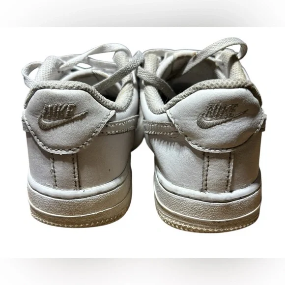 Nike Air Force 1 White Sneakers - Size 1Y - Picture 6 of 6